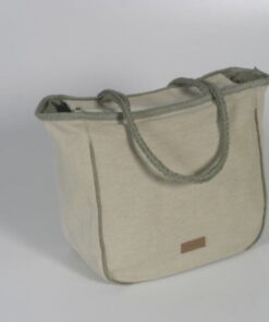 BOLSO LONA RIBETE VERDE