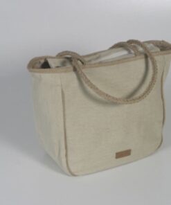 BOLSO LONA RIBETE CRUDO